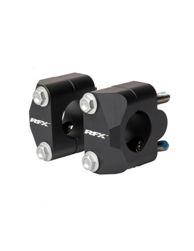 RFX Race Handlebar Adaptor Kit 22.2mm28.6mm (Black) Universal Conversion to Oversize Bars