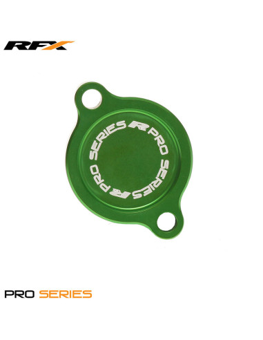 Couvercle de filtre à huile RFX Pro (Vert) - Kawasaki KXF250