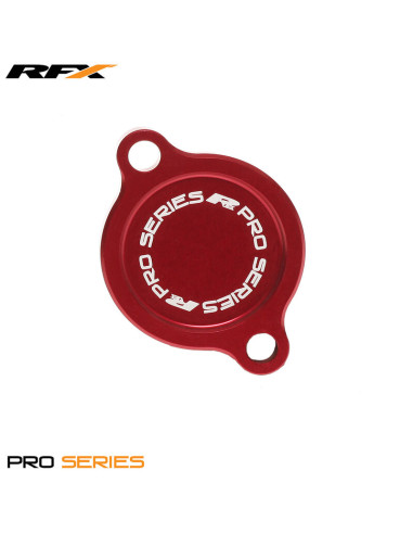 Couvercle de filtre à huile RFX Pro (Rouge) - Kawasaki KXF250