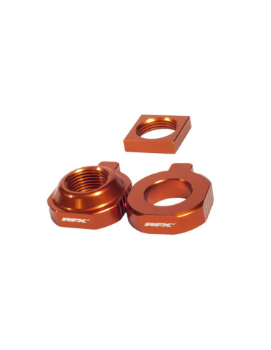 RFX Pro 2 Rear Axle Adjuster Blocks (Orange) - KTM SX85