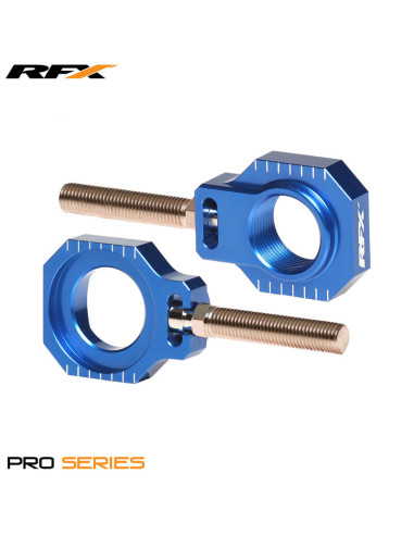 RFX Pro 2 Rear Axle Adjuster Blocks (Blue)