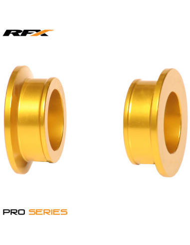 RFX Pro Wheel Spacers Rear (Yellow) - Suzuki RM125/250 01-08