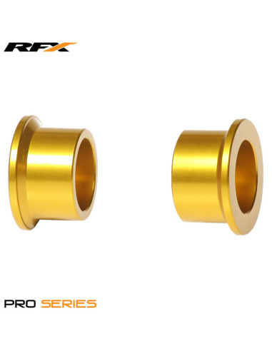 RFX Pro Wheel Spacers Rear (Yellow) - Suzuki RMZ250/450