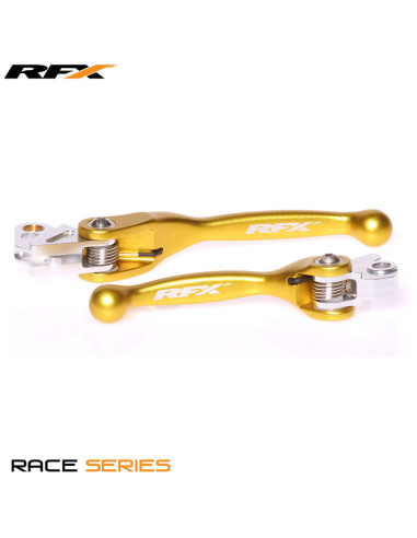 Ensemble de leviers flexibles forgés RFX Race (Jaune)