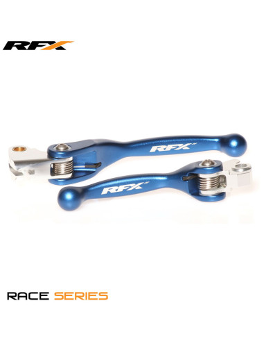 Jeu de leviers flexibles forgés RFX Race (Bleu) - Yamaha WRF 250-450