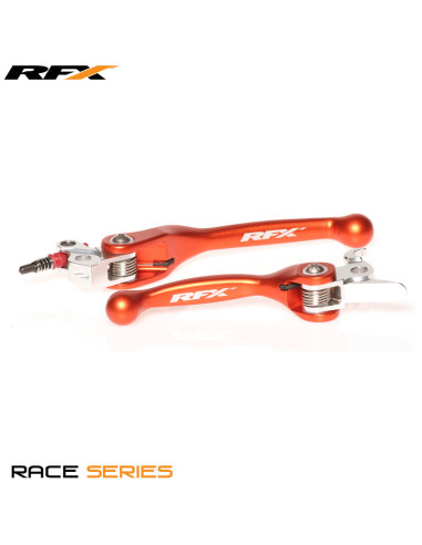 RFX Race Forged Flexible Lever Set (Orange) - KTM Various Brembo Brake / Magura Clutch