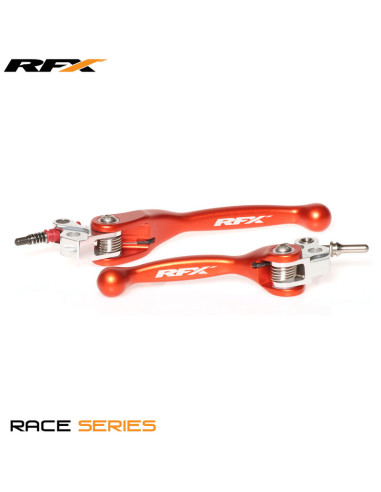 Ensemble de leviers flexibles forgés RFX Race (Orange) - KTM SX 65