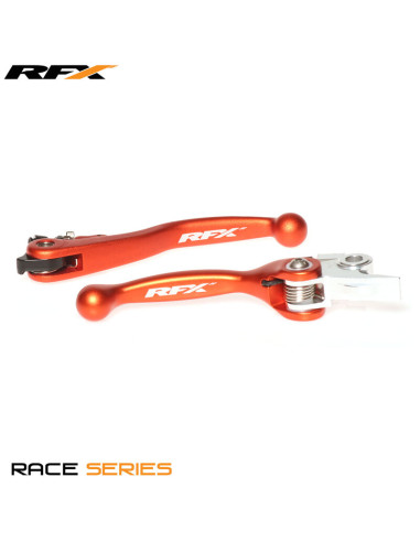Ensemble de leviers flexibles forgés RFX Race (Orange)