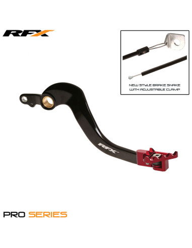 Levier de frein arrière RFX Pro FT (Noir/Rouge) - Honda CRFX450