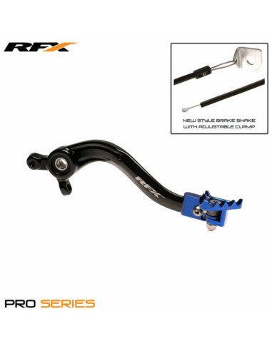 Levier de frein arrière RFX Pro ST (Noir/Bleu) - Yamaha YZ65/85