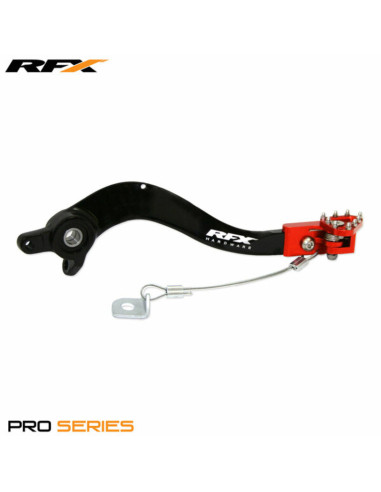 RFX Pro FT Rear Brake Lever (Black/Orange)