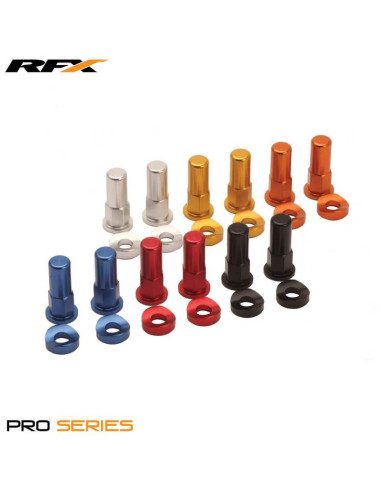 RFX Pro Rim Lock Nuts and Washers (Blue) 2pcs
