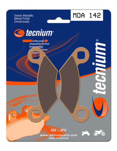 Plaquettes de frein TECNIUM MX/Quad métal fritté - MOA142