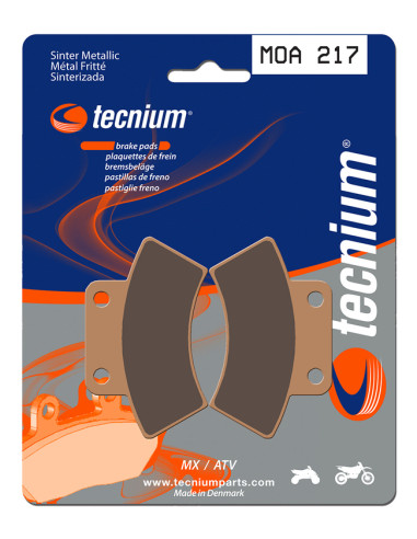 TECNIUM MX/ATV Sintered Metal Brake pads - MOA217