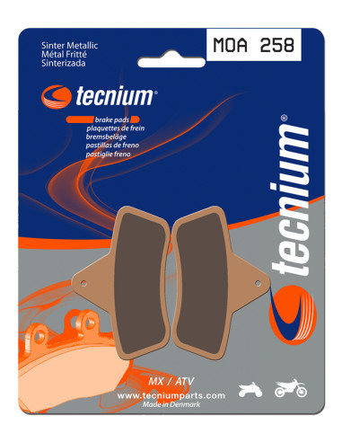 TECNIUM MX/ATV Sintered Metal Brake pads - MOA258