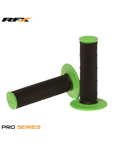 RFX Pro Series Dual Compound Grips Black Centre (Black/Green) Pair