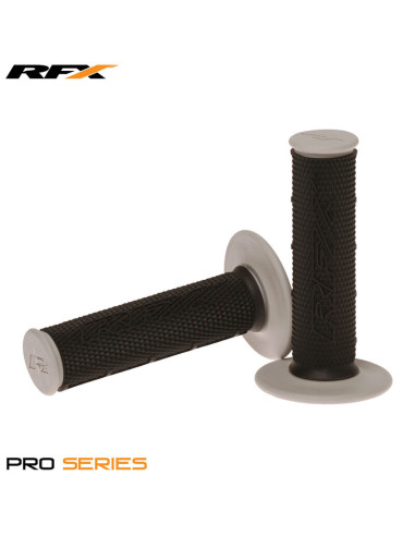 Paire de poignées bi-composant RFX Pro Series partie centrale noire  (Noir/Gris)