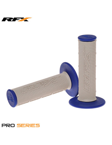 RFX Pro Series Dual Compound Grips Grey Centre (Grey/Blue) Pair