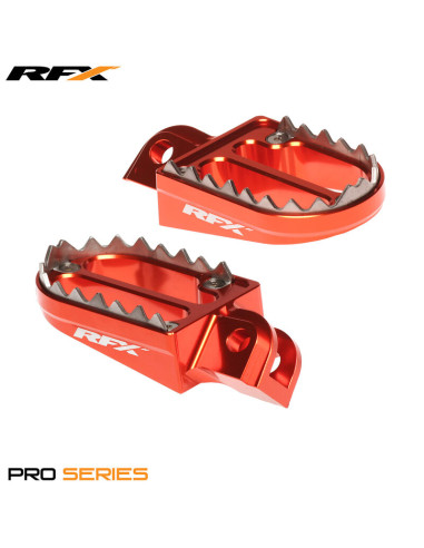 RFX Pro Series 2 Footrests (Orange)