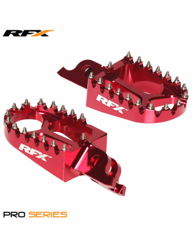 Repose-pieds en aluminium CNC trial RFX Pro (Rouge) universel - Gas Gas/Beta/Sherco/Montesa