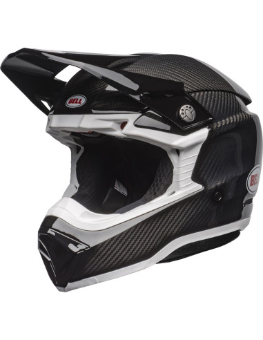 BELL Moto-10 Spherical Helmet Solid - Black/White
