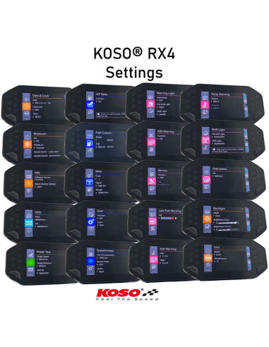 Compteurs De Vitesse Compteur Multifonction Koso Rx Universel