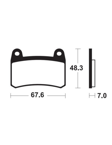 Plaquettes de frein TECNIUM Performance métal fritté - MF433