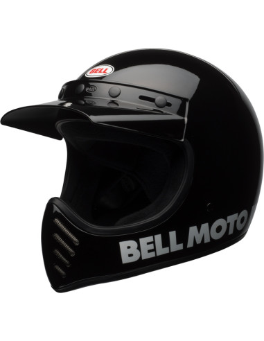 Casque BELL Moto-3 Classic - Noir brillant