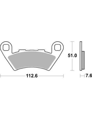 Plaquettes de frein TECNIUM Performance métal fritté - MF444