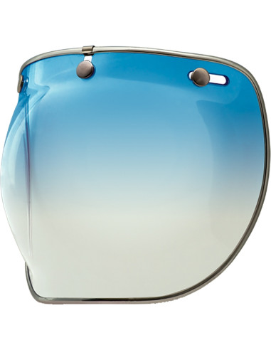 BELL Custom 500 Deluxe Bubble Shield - Ice Blue Gradient