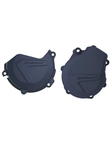 POLISPORT Clutch and Ignition Covers Protectors Blue