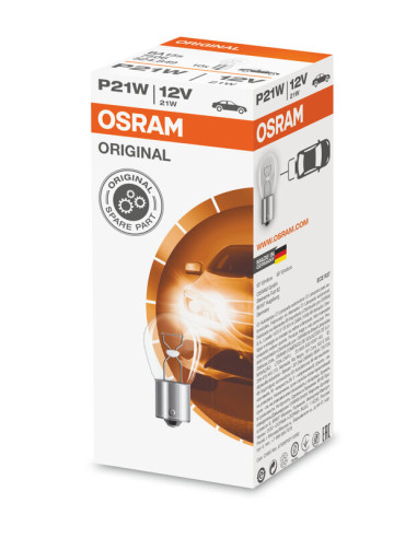 OSRAM Original Line P21W Light Bulbs 12V 21W