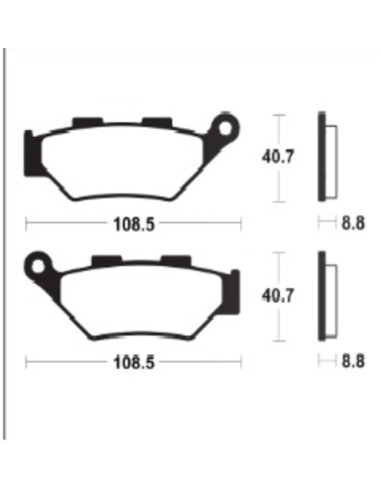 TECNIUM Sintered Metal Brake Pads - MF483