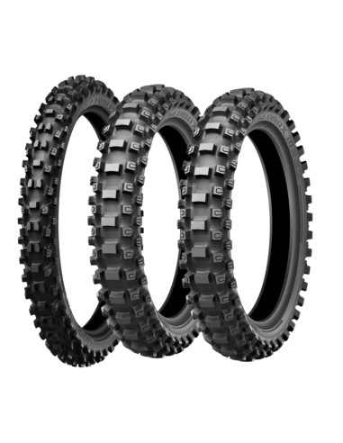 DUNLOP Pack of 3 Tyres GEOMAX MX33 80/100-21+ 2 X 100/90-19